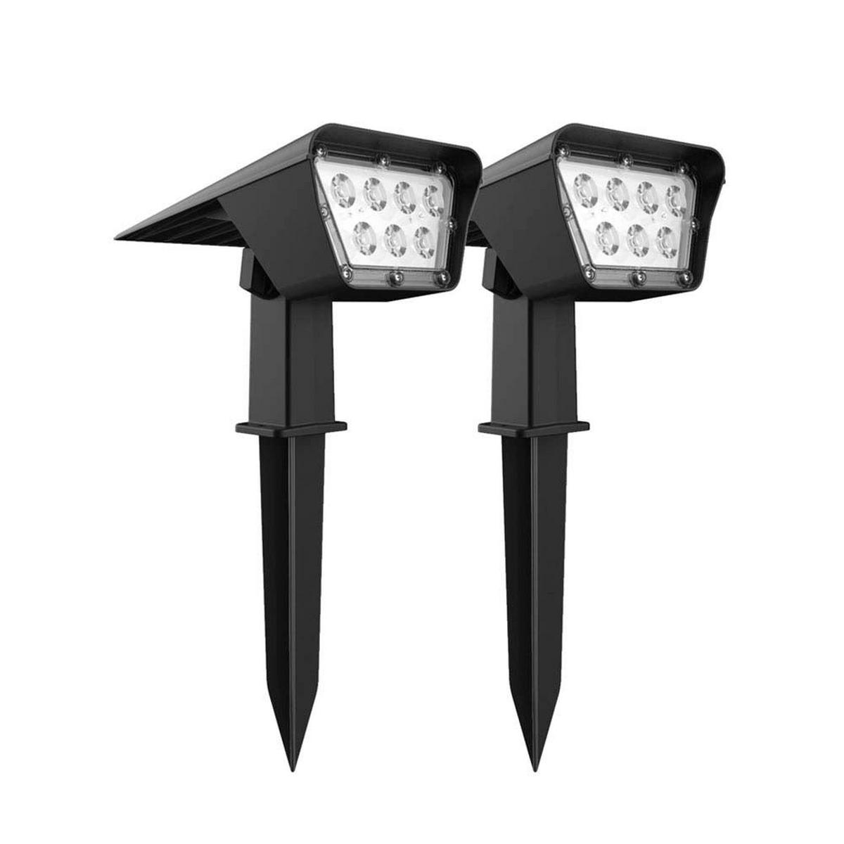 SOLARSPOTS 2er-set CURTIS schwarz - Schwarz, Kunststoff (16.4/16.4/31.5cm) - Lumisky