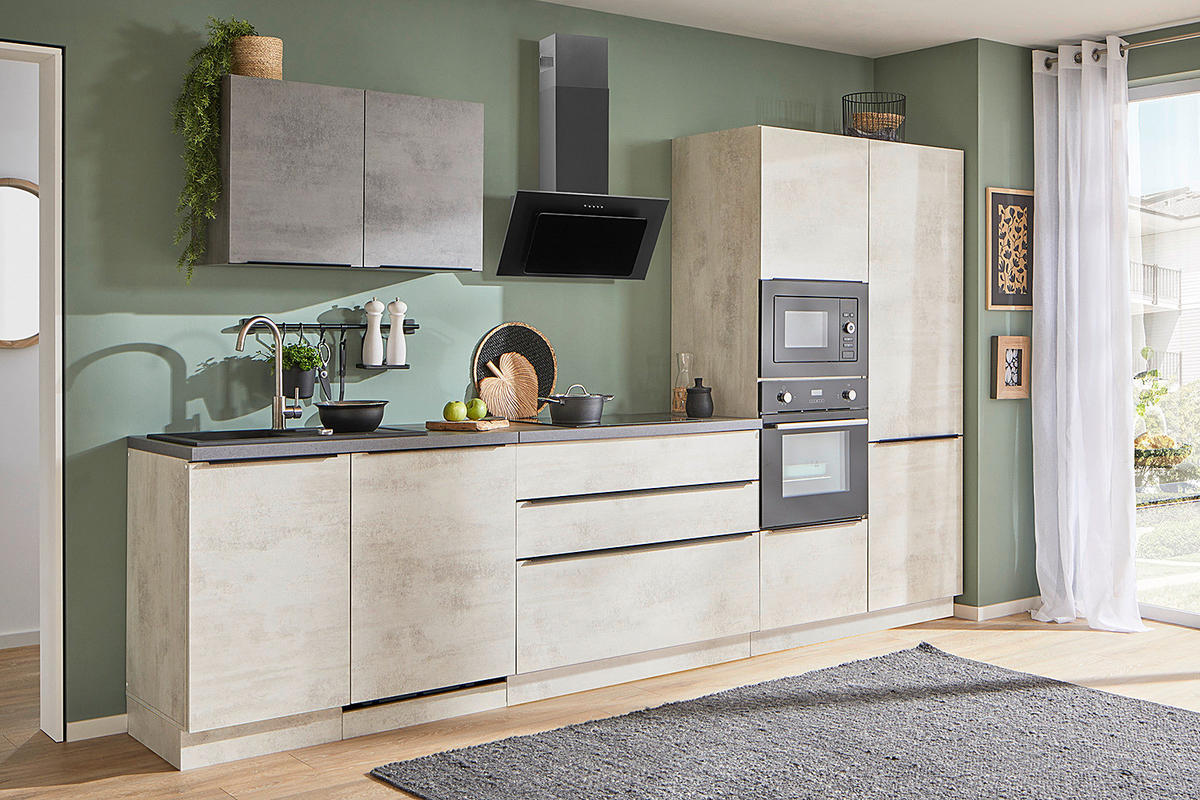 HÄNGESCHRANK mit 2 Türen - Chromix Anthrazit - Weiß, Holzwerkstoff (90/60/33cm) - home24