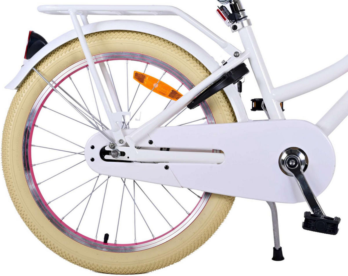 KINDERFAHRRAD Excellent - Mädchen - 20 Zoll - Rücktritt + Handbremse - Weiß - Weiß, Metall (67cm) - TPFSports