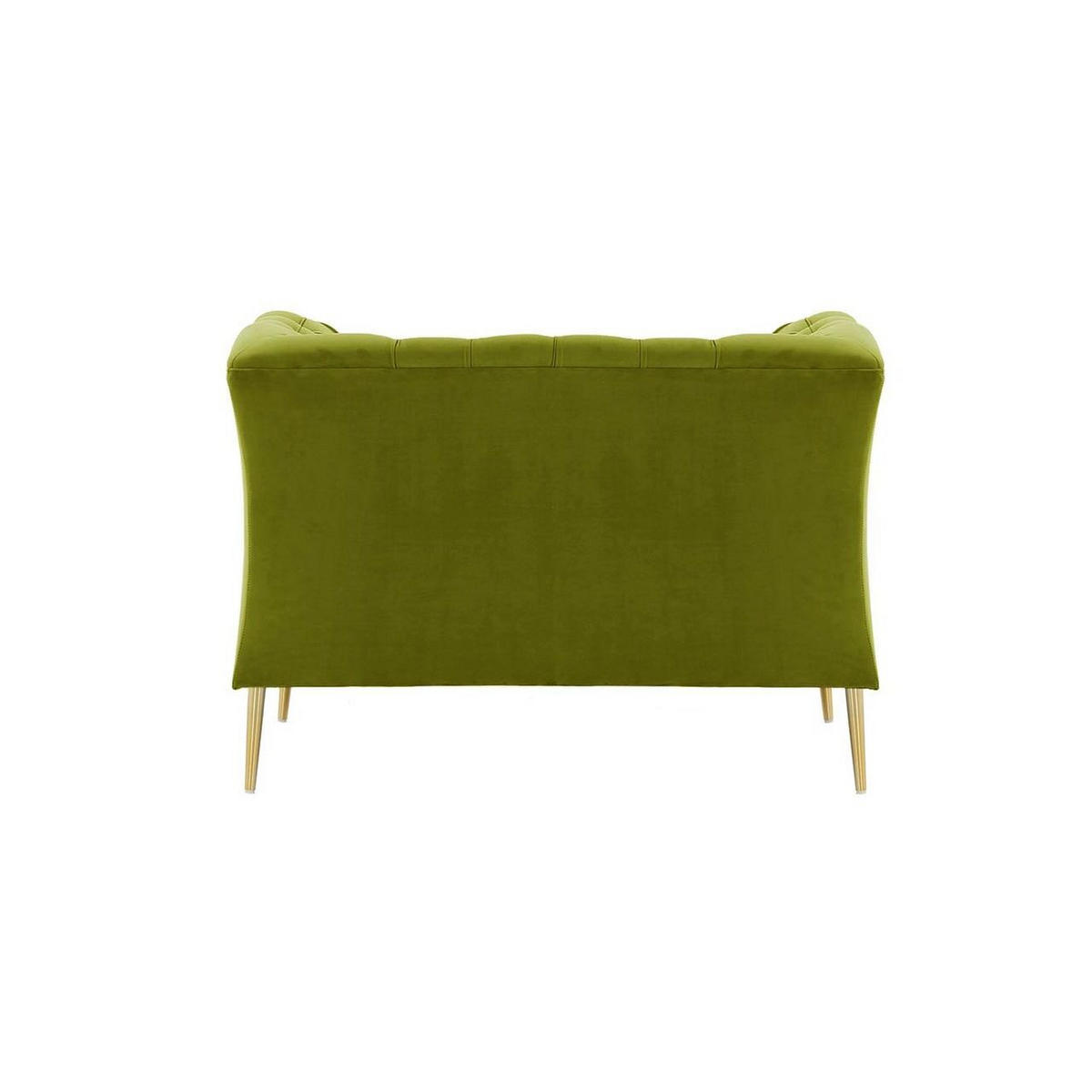 SESSEL Chesterfield Modern-Velluto 9 - Olivgrün, Holz/Textil (106/74/80cm)