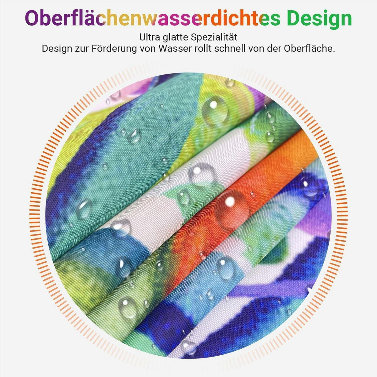 DUSCHVORHANG Bemalter Frosch 180 x 200 cm - Multicolor, Textil (180/200cm)