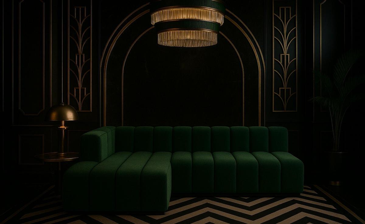 ECKSOFA GRAND L 295 cm, Stoff Salvador, Grün, Links - Grün, Holz (295/179cm) - Kaiser Möbel