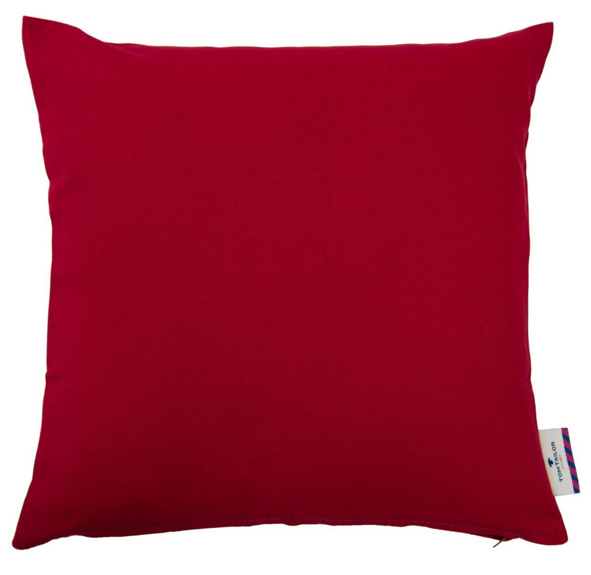 ZIERKISSENHÜLLE Dove dunkelrot 50x50cm - Dunkelrot, Textil (50/50cm) - Tom Tailor