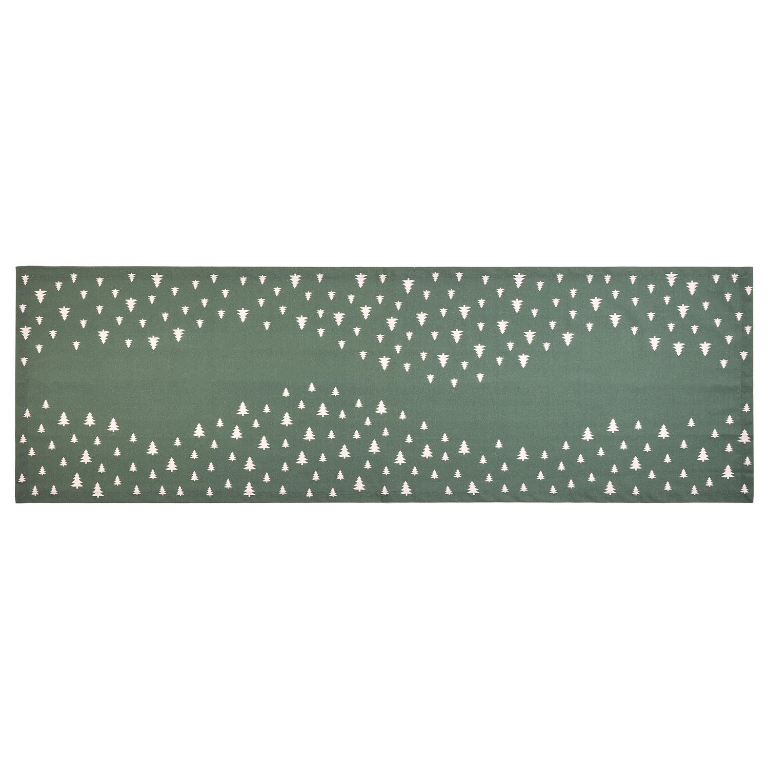 TISCHLÄUFER Trees - Grün, Textil (50/160cm) - BUTLERS