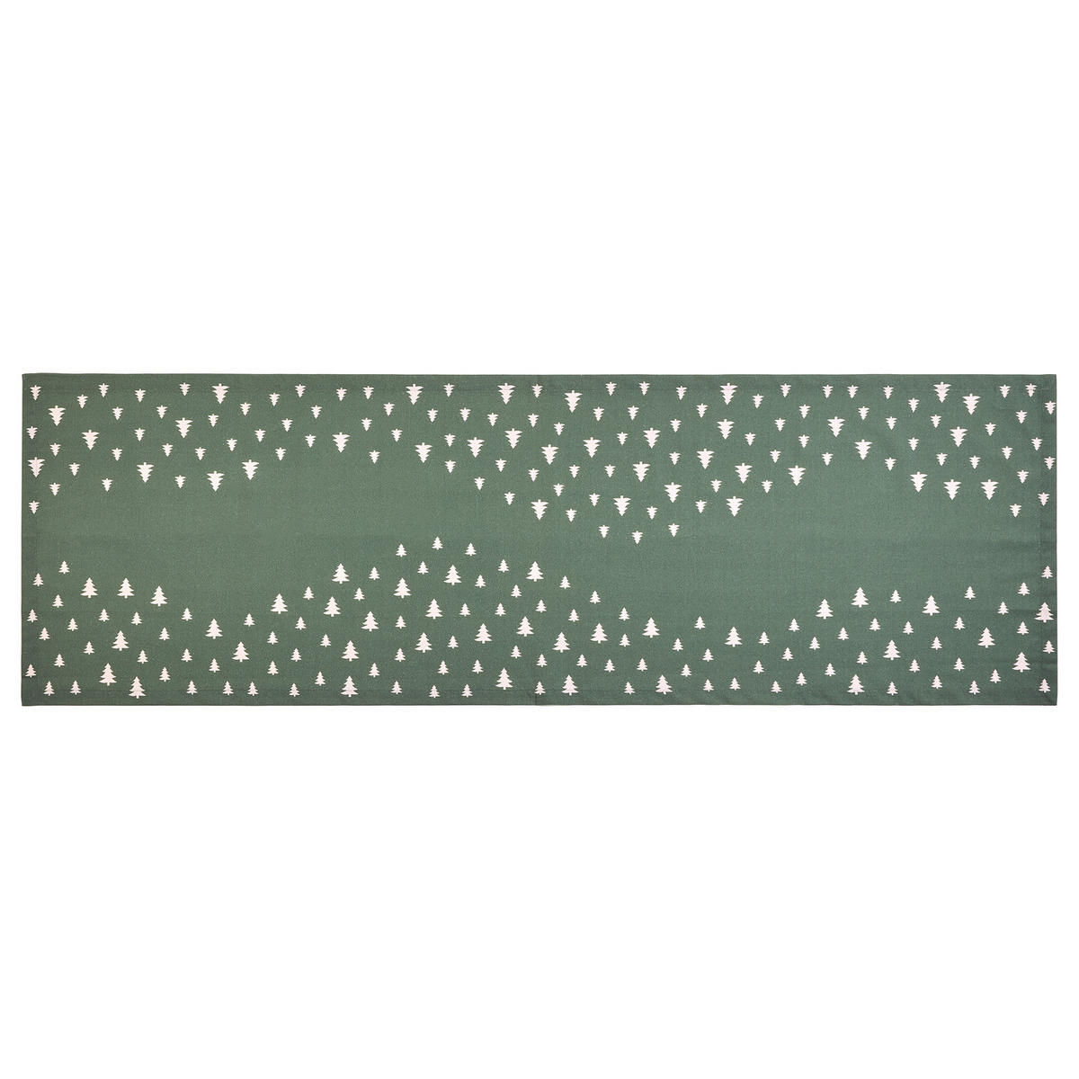 TISCHLÄUFER Trees - Grün, Textil (50/160cm) - BUTLERS