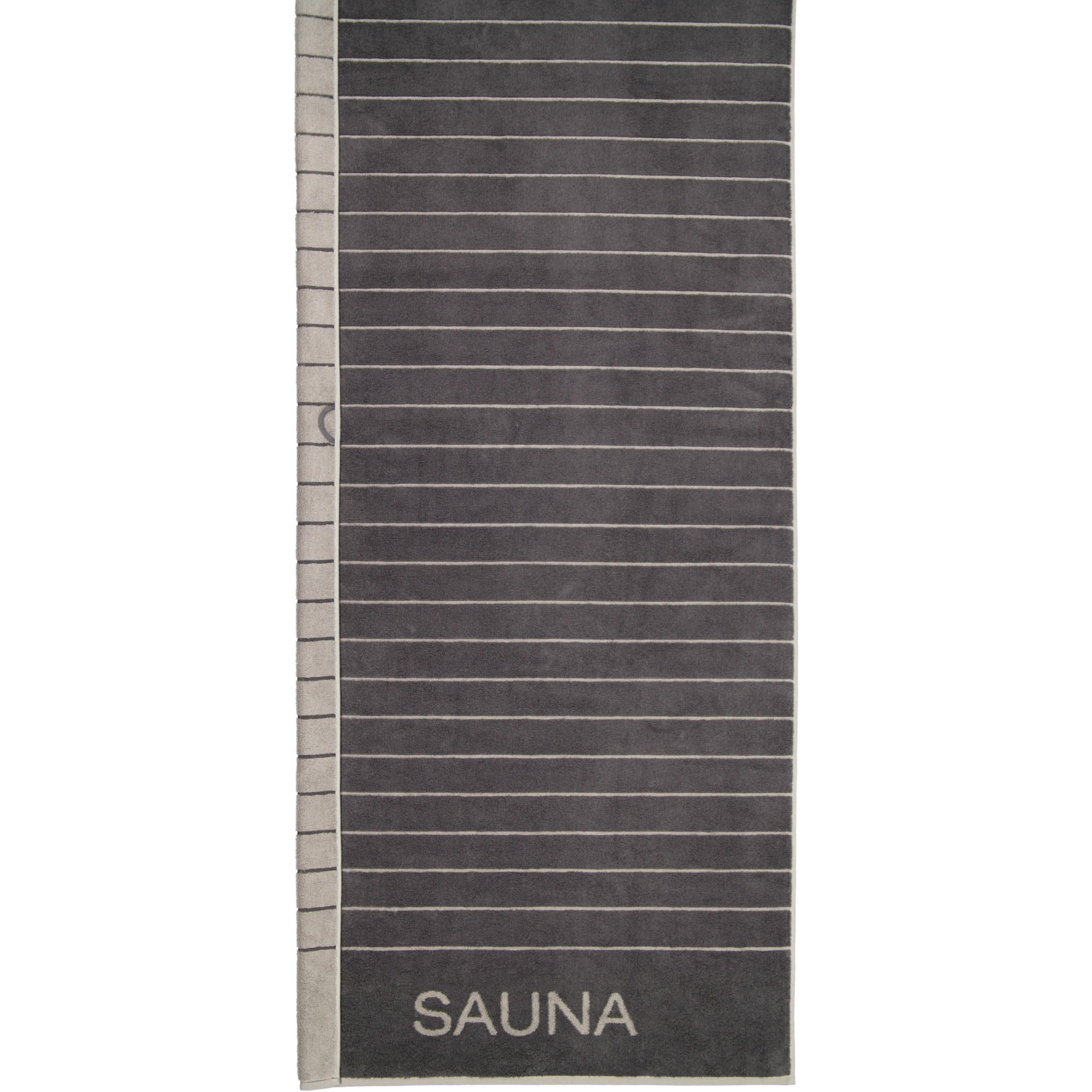 SAUNATÜCHER BALANCE DOUBLEFACE 6237 ANTHRAZIT - 73 - Grau, Textil (80/200cm) - Cawoe