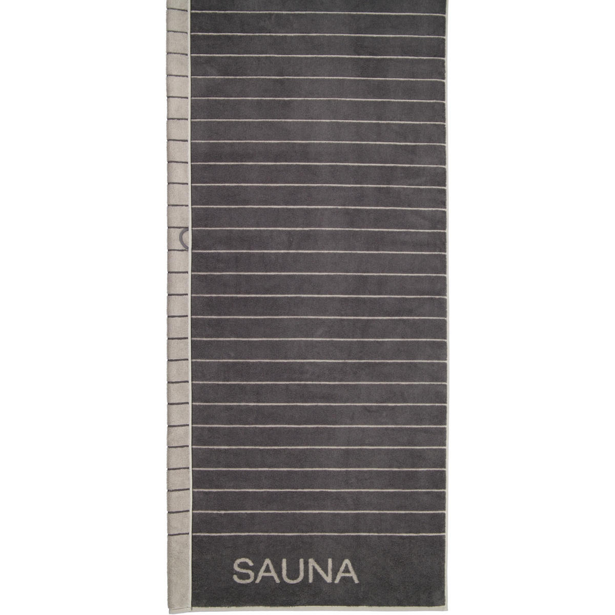 SAUNATÜCHER BALANCE DOUBLEFACE 6237 ANTHRAZIT - 73 - Grau, Textil (80/200cm) - Cawoe