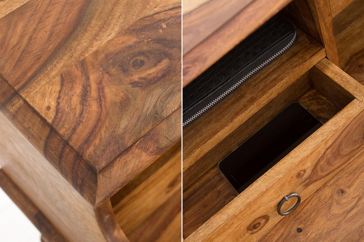 SEKRETÄR HEMINGWAY L Sheesham Natur 115 cm - Naturfarben, Holz (55/115/100cm) - riess-ambiente