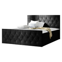 BOXBETT Sky Lux - H3 - Schwarz, Holz (200/200cm) - MIRJAN24