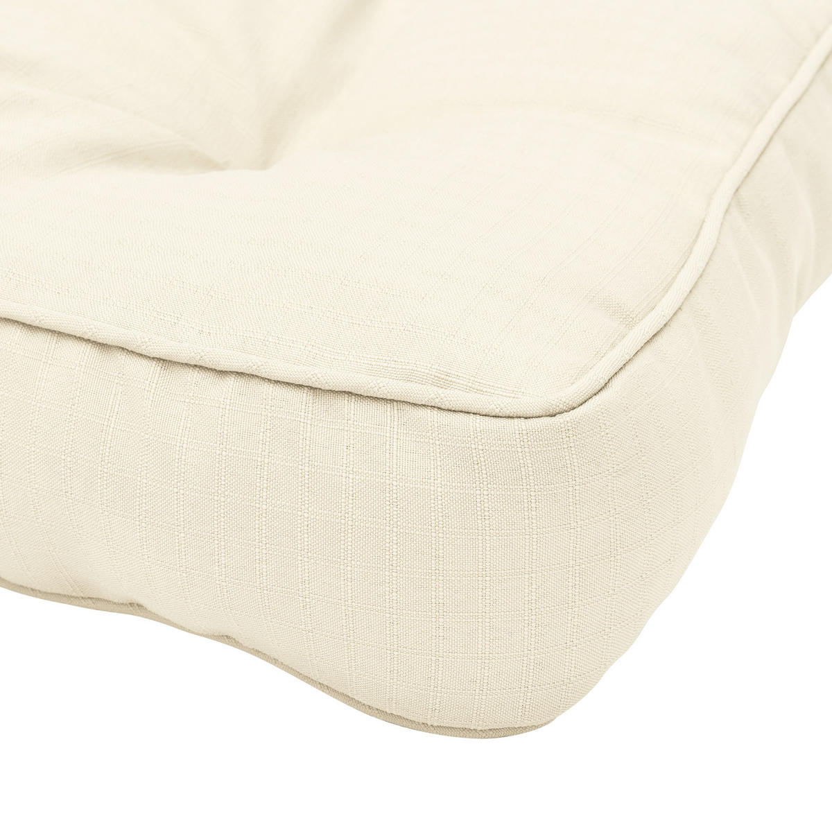 LOUNGEKISSEN Xluna Sitz 50/50/10 cm Natur - Naturfarben, Textil (50/50/10cm) - Beautissu 