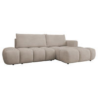 ECKSOFA Soffi, Seite: Rechts - Beige/Schwarz, Holz/Kunststoff (283/166cm) - MIRJAN24