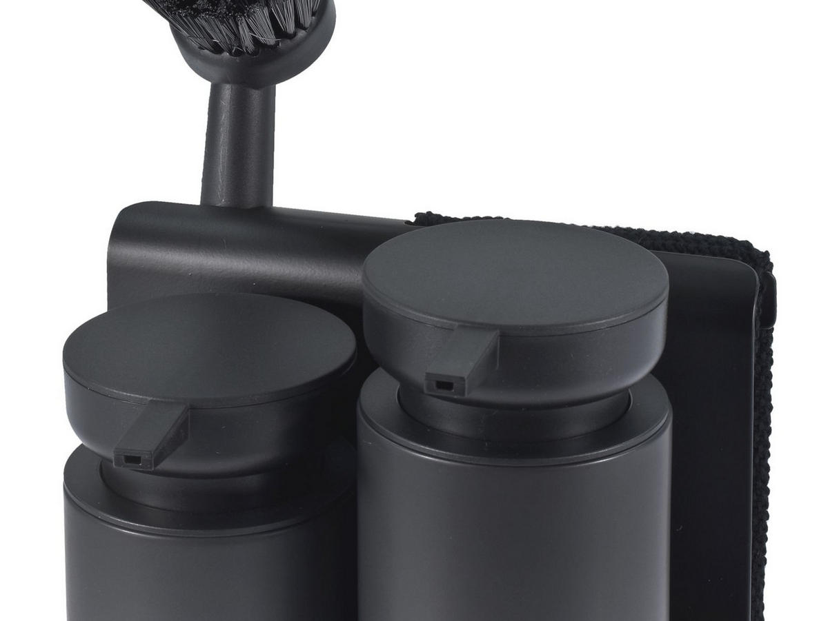 GESCHIRRSPÜLSET Diish schwarz (5-teilig) - Schwarz, Metall (12/26/18cm) - Zone Denmark