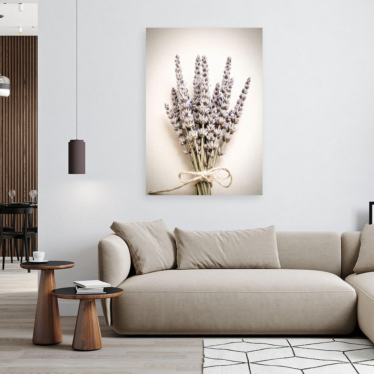 LEINWANDBILD @Pflanzen Natur Boho 70x100cm - Beige, Textil (70/100cm) - Feeby