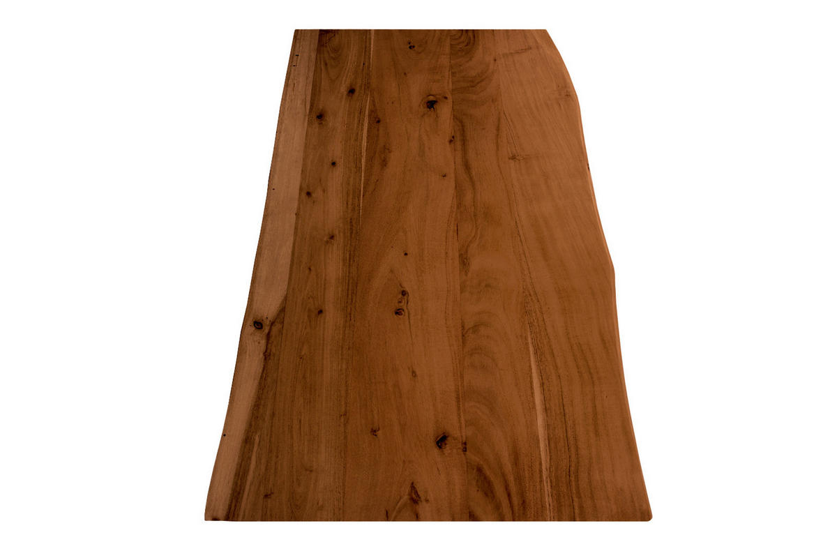 TISCHPLATTE CURT - Braun/Naturfarben, Akazienholz/Holz (60/100/3cm) - SAM