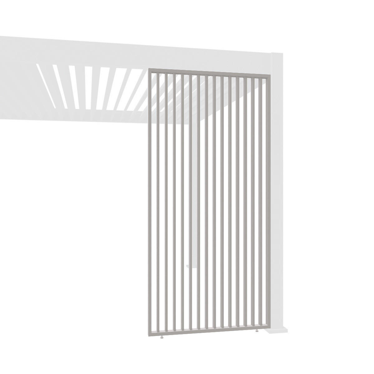 Weide Lamellenwand Beige 113x234x6 cm