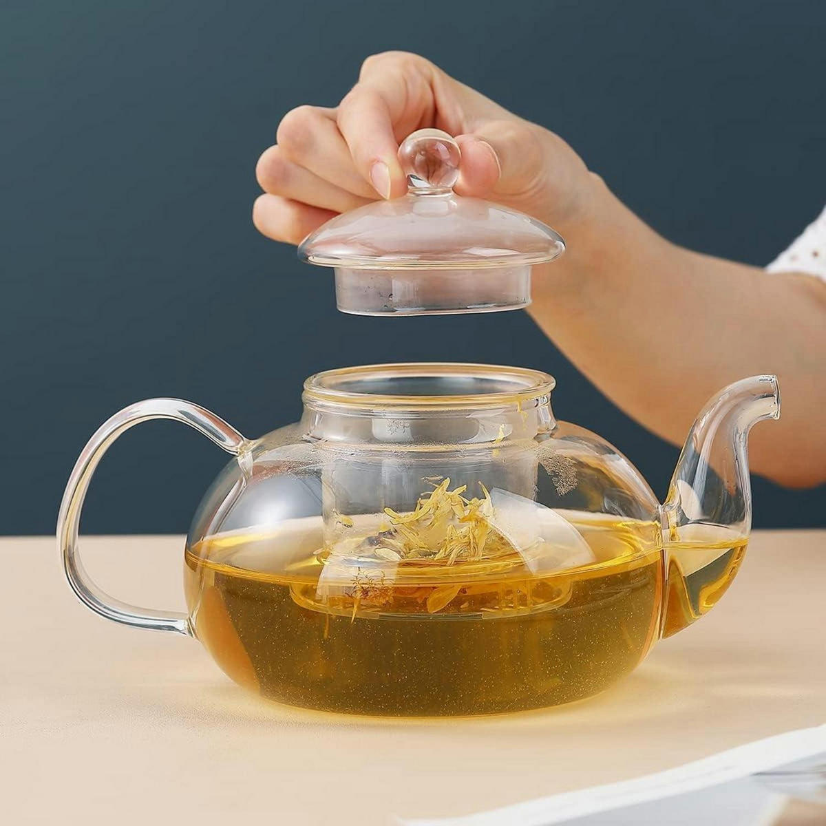 TEEKANNE aus Glas mit Teesieb 1000 ml - Transparent, Glas (13/30cm)