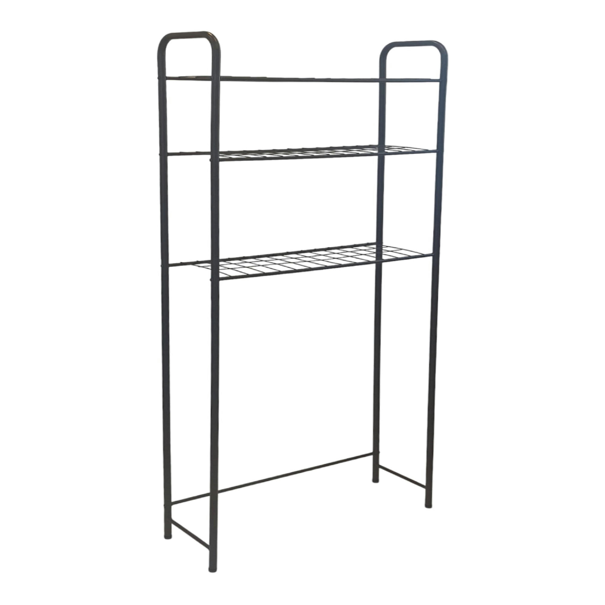BADEZIMMERREGAL Nordborg - Schwarz, Metall (69/161/24.5cm) - [en.casa]