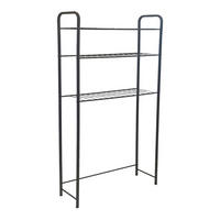 BADEZIMMERREGAL Nordborg - Schwarz, Metall (69/161/24.5cm) - [en.casa]