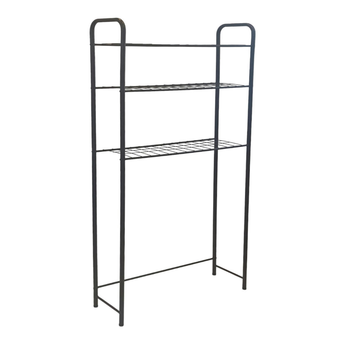 BADEZIMMERREGAL Nordborg - Schwarz, Metall (69/161/24.5cm) - [en.casa]