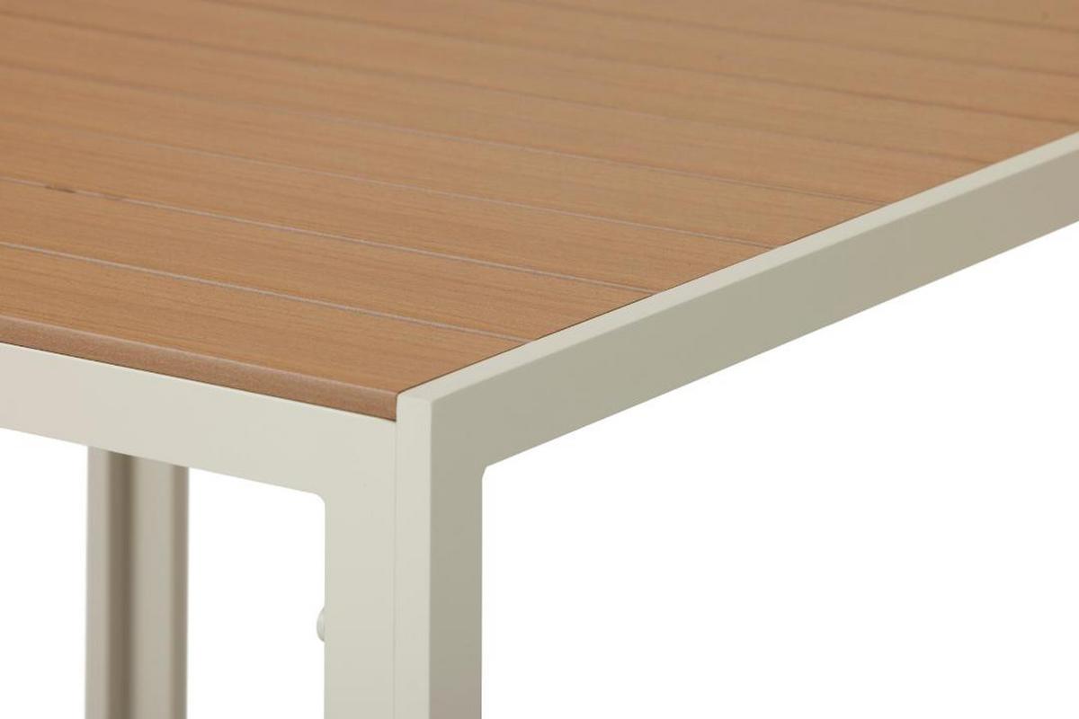 GARTENTISCH, Noah, Teak, Metall, 90 x 90 x 74 cm - Teakfarben, Metall (90/90/74cm) - ebuy24