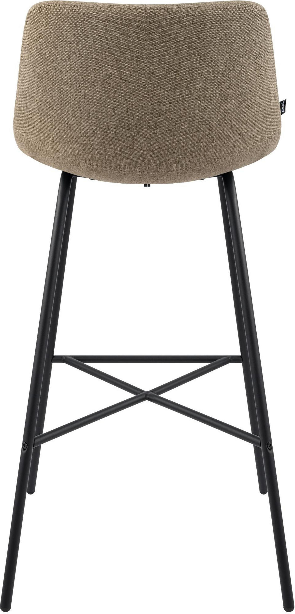 BARHOCKER Gekel Stoff Taupe - Taupe, Textil (44/98/49cm) - DELUKE