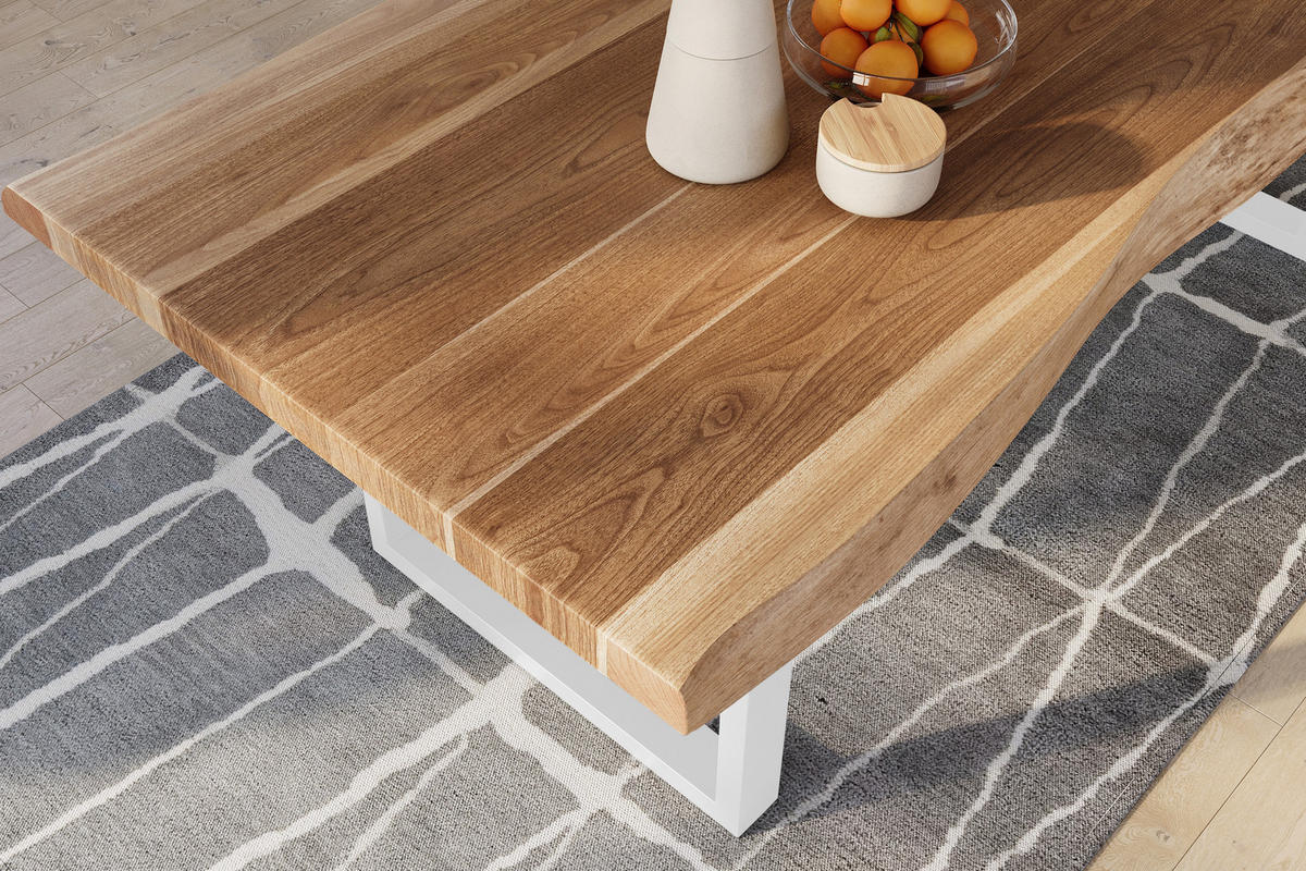 ESSTISCH TITAN - Beige/Naturfarben, Holz (110/240/79cm) - SAM