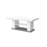 COUCHTISCH rechteckig Weiß Hochglanz 120/50/70 cm - Weiß Hochglanz, Holzwerkstoff (70/120/50cm)