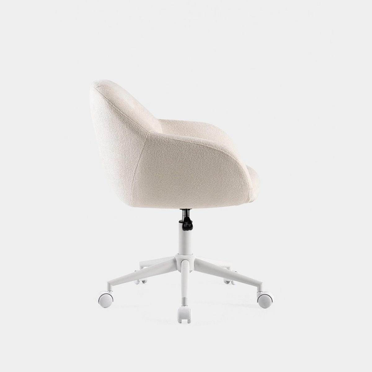 SCHREIBTISCHSTUHL Neka Beige 60 cm x 79-89 cm - Beige, Metall (60/79/62cm) - Klast Home