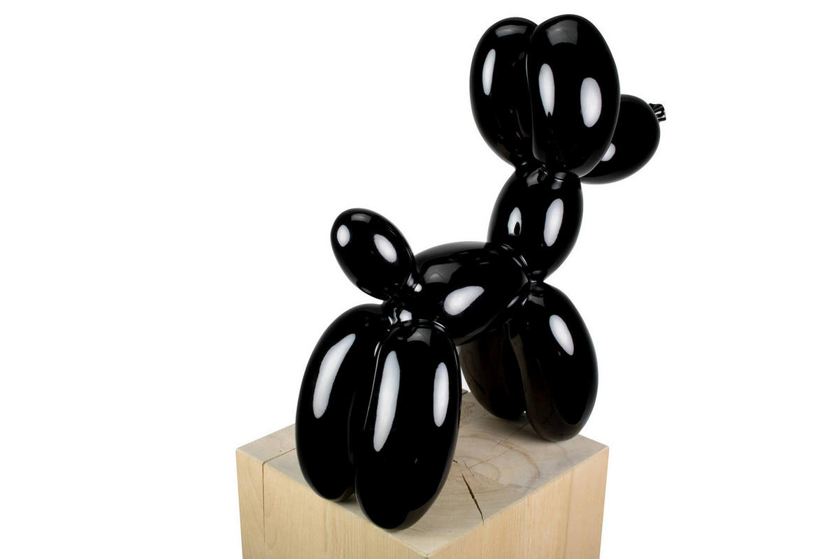 SKULPTUR Schwarz 50/46 cm - Schwarz, Stein (3.8/46/18cm) - KUNSTLOFT