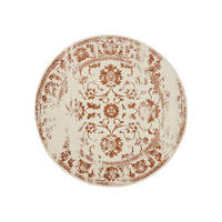 VINTAGE-TEPPICH Suki ø 160 cm rund - Creme/Orange, Kunststoff (160/160cm) - benuta