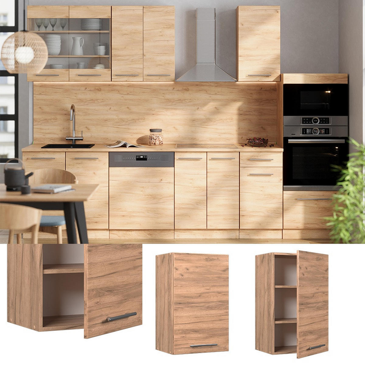 DULAP DE PERETE Fame-Line Stejar Goldkraft 45 cm - stejar miere, compozit lemnos (45/72/34.1cm) - Vicco