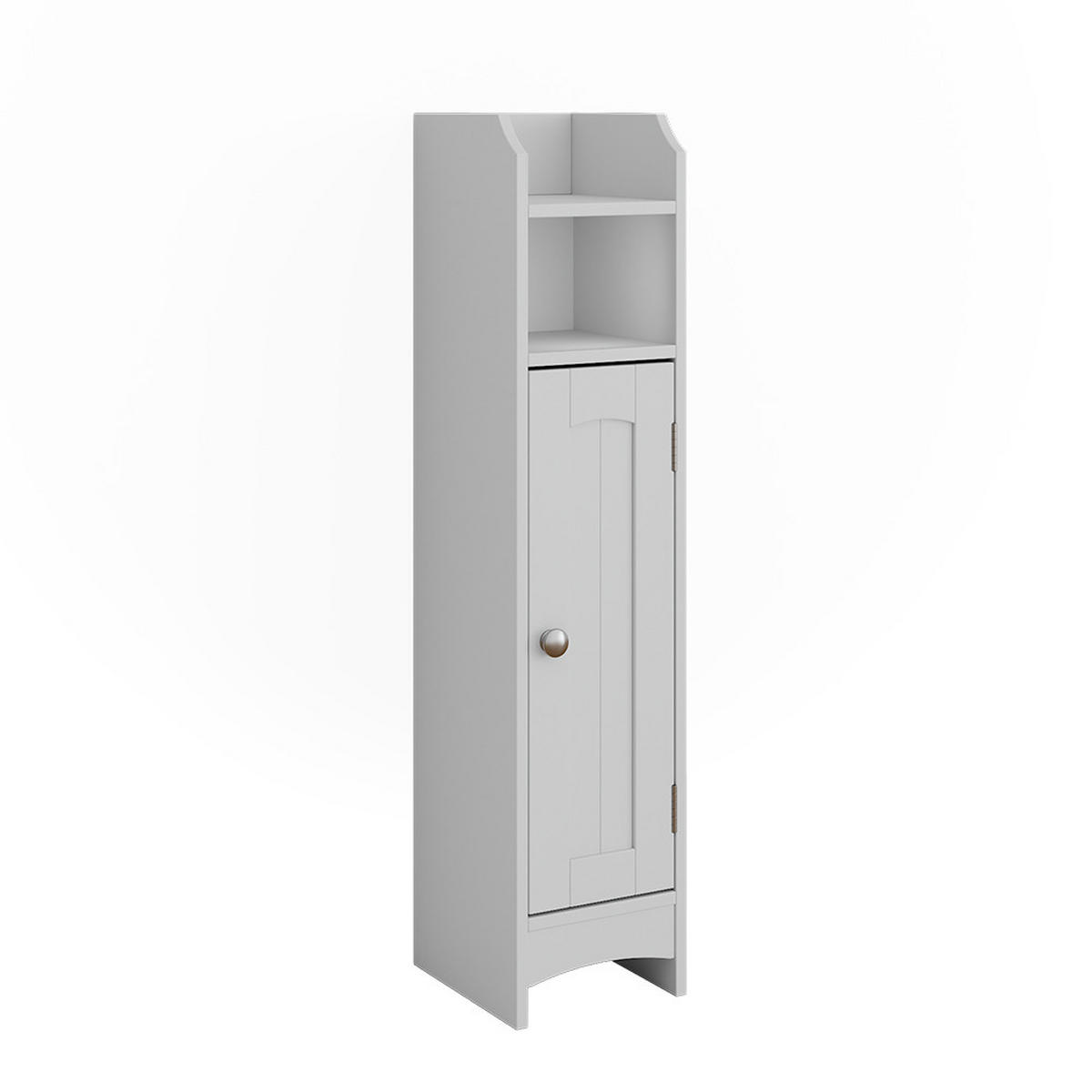 MIDISCHRANK Bianco Weiß 18 x 81 cm mit 5 Fächern - Weiß, Holzwerkstoff (18/81/20cm) - Vicco