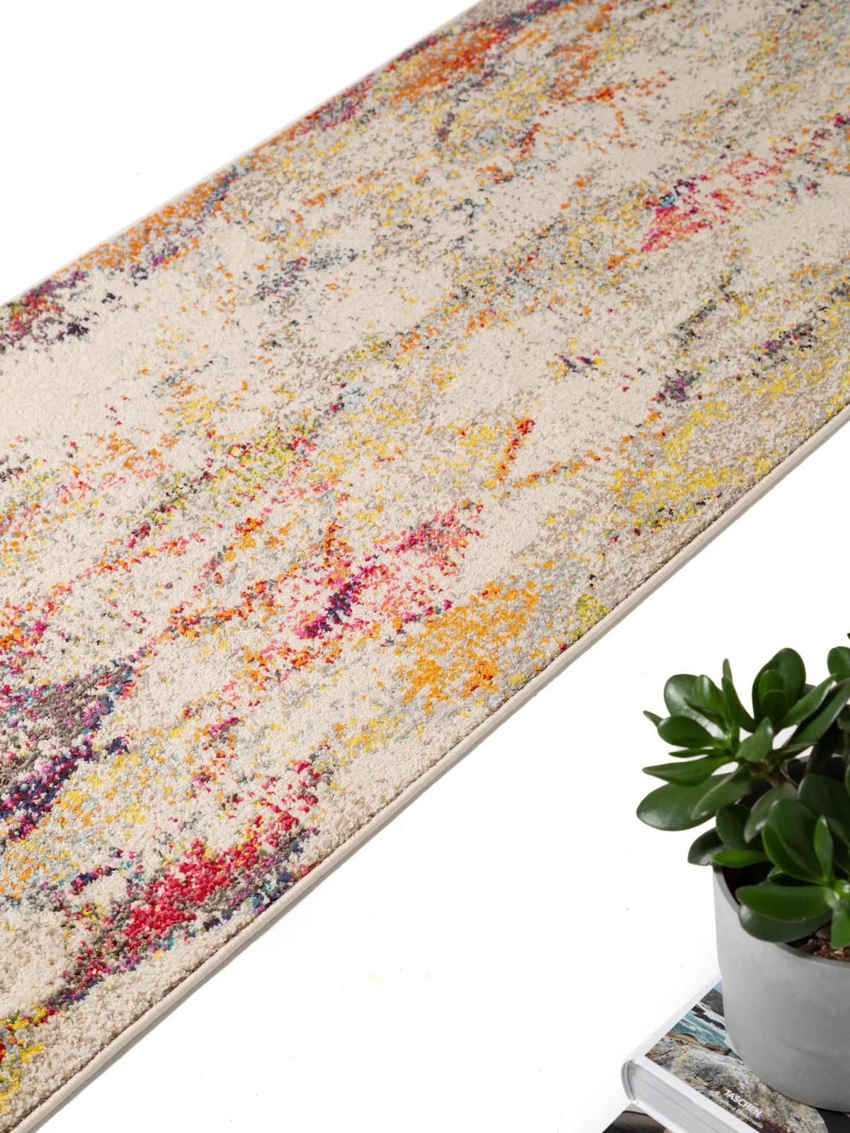 LÄUFER Casa Beige/Multicolor 70x240 cm - Beige, Textil (70/240cm) - benuta Nest