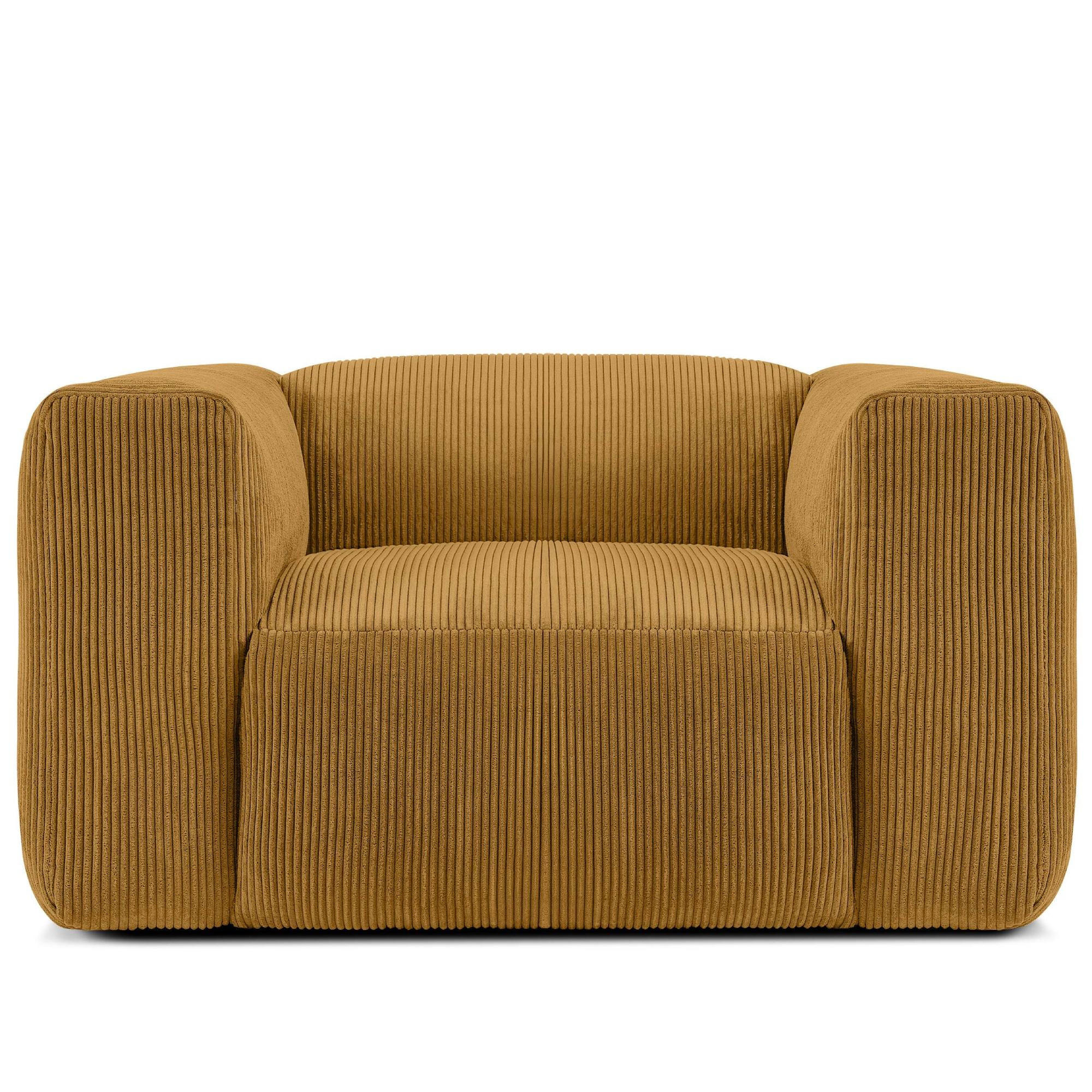 SESSEL BUFFO , Gelb - Gelb, Textil (130/73/96cm) - KONSIMO®