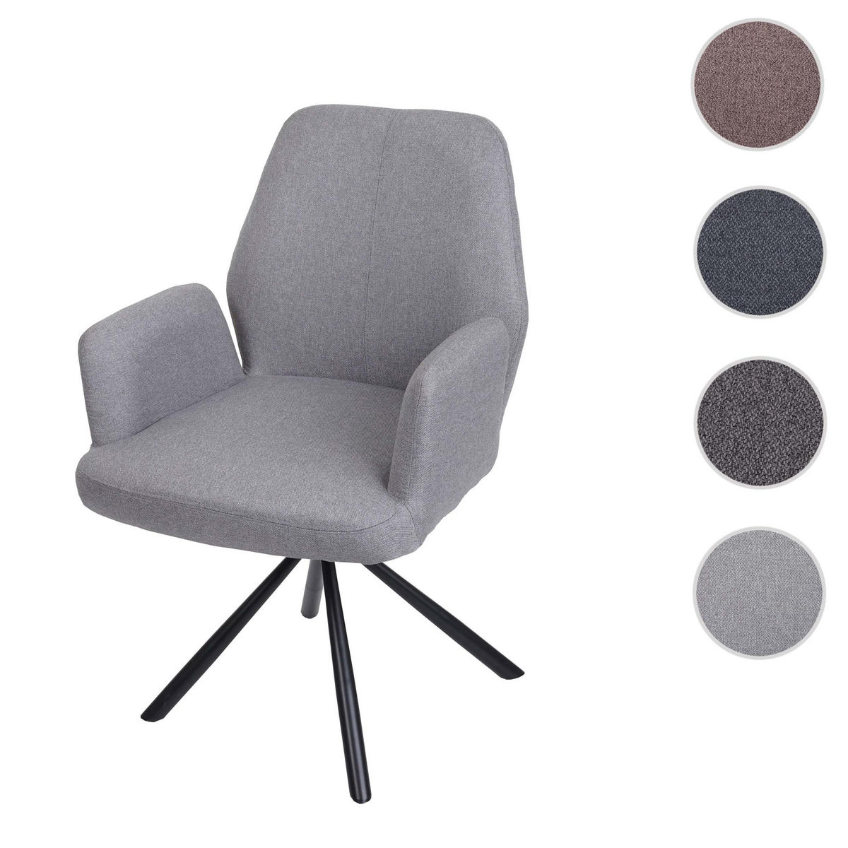 ESSZIMMERSTUHL Hellgrau - Hellgrau, Textil (60/86/66cm) - MCW