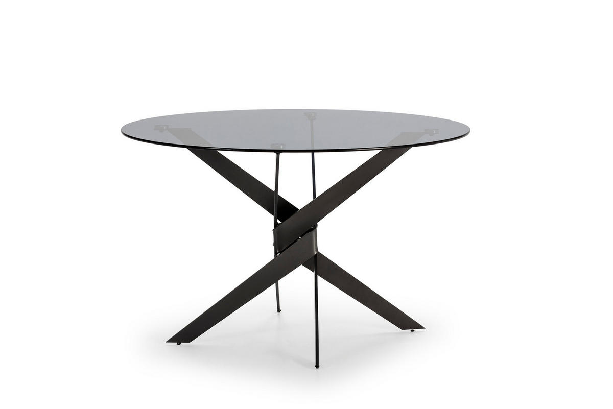 ESSTISCH Jenna Grau 120/120/76 cm - Grau, Metall (120/120/76cm) - Drawer