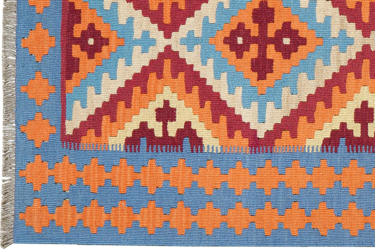 HANDWEBTEPPICH Kelim Gashgai Beige 240/86 cm Schurwolle - Beige, Textil (86/240cm) - Looma