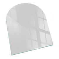 GLASPLATTE für Kamin 80x70 cm Grau - Grau, Glas (80/70/0.4cm) - ArtPrintCave