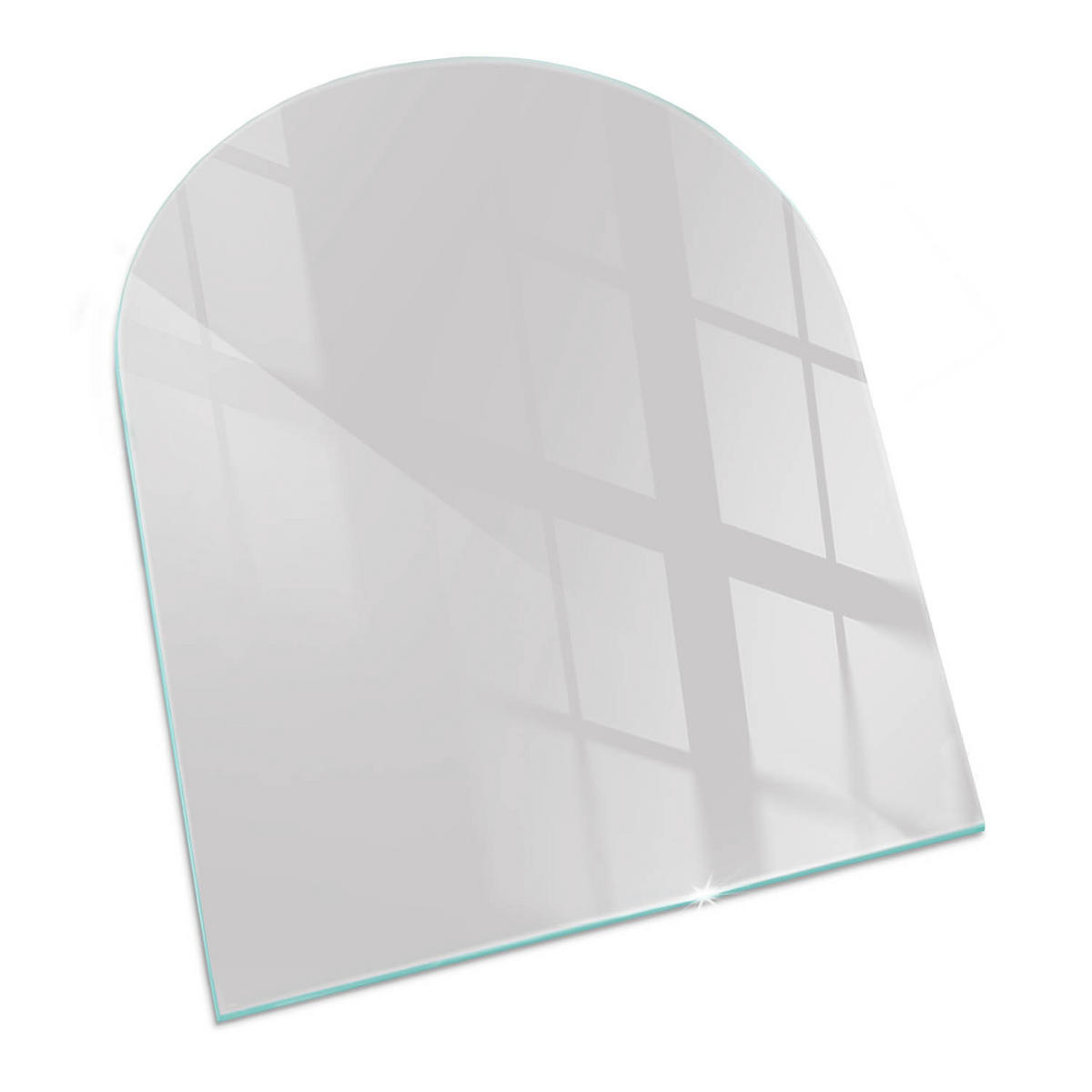 GLASPLATTE für Kamin 80x70 cm Grau - Grau, Glas (80/70/0.4cm) - ArtPrintCave