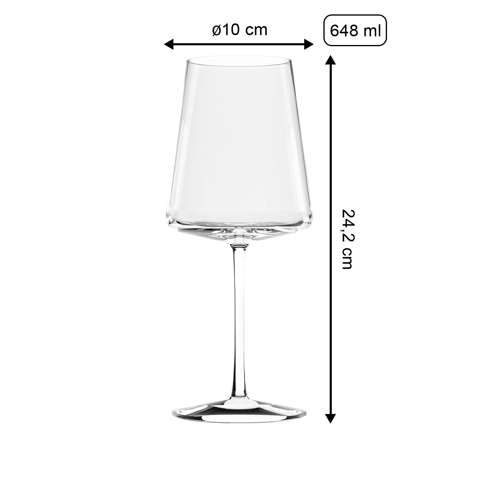 GLÄSERSET Power 6-teilig  - Klar, Design, Glas (648ml) - Stölzle