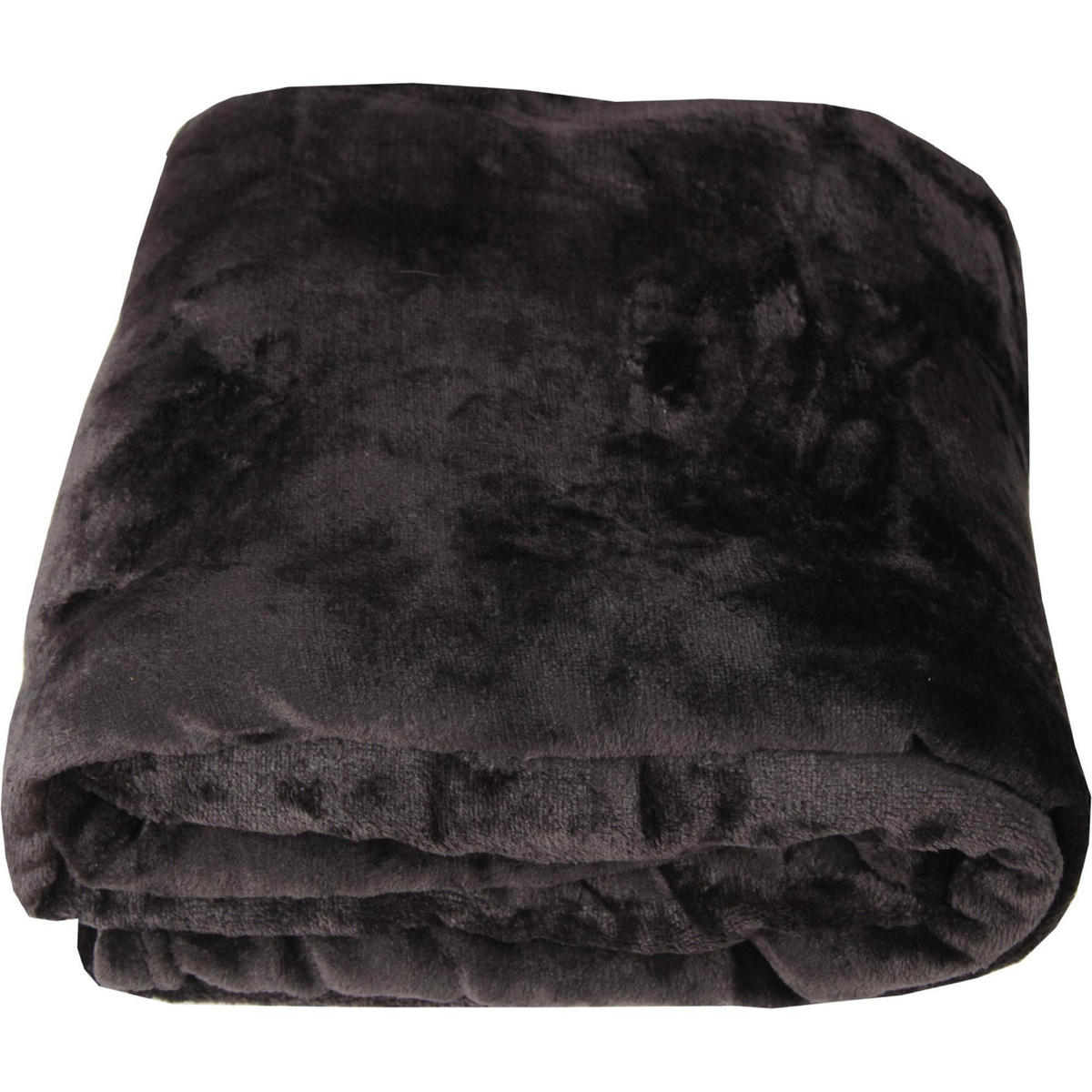 KUSCHELDECKE "Celina" 2er-Pack Schwarz 150x200 cm - Schwarz, Textil (150/200cm)