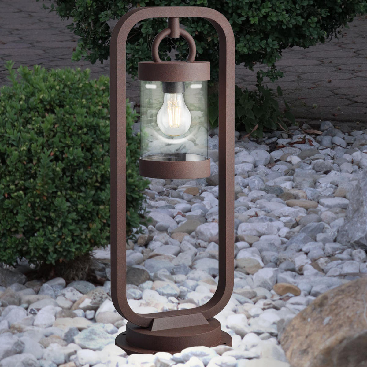 LED WEGELEUCHTE Sambesi Braun Rostoptik - Braun, Metall (21/23/60cm)