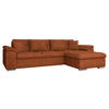 ECKSOFA Diana, Seite: Rechts - Dunkelorange, Holz/Textil (280/160cm) - MIRJAN24