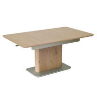 FUNKTIONSTISCH Caryn höhenverstellbar und ausziehbar 120(160) x 70 x 54-73 Couchtisch massiv Wildeiche - Braun, Holz (120/70/54cm) - 58aufmkessel