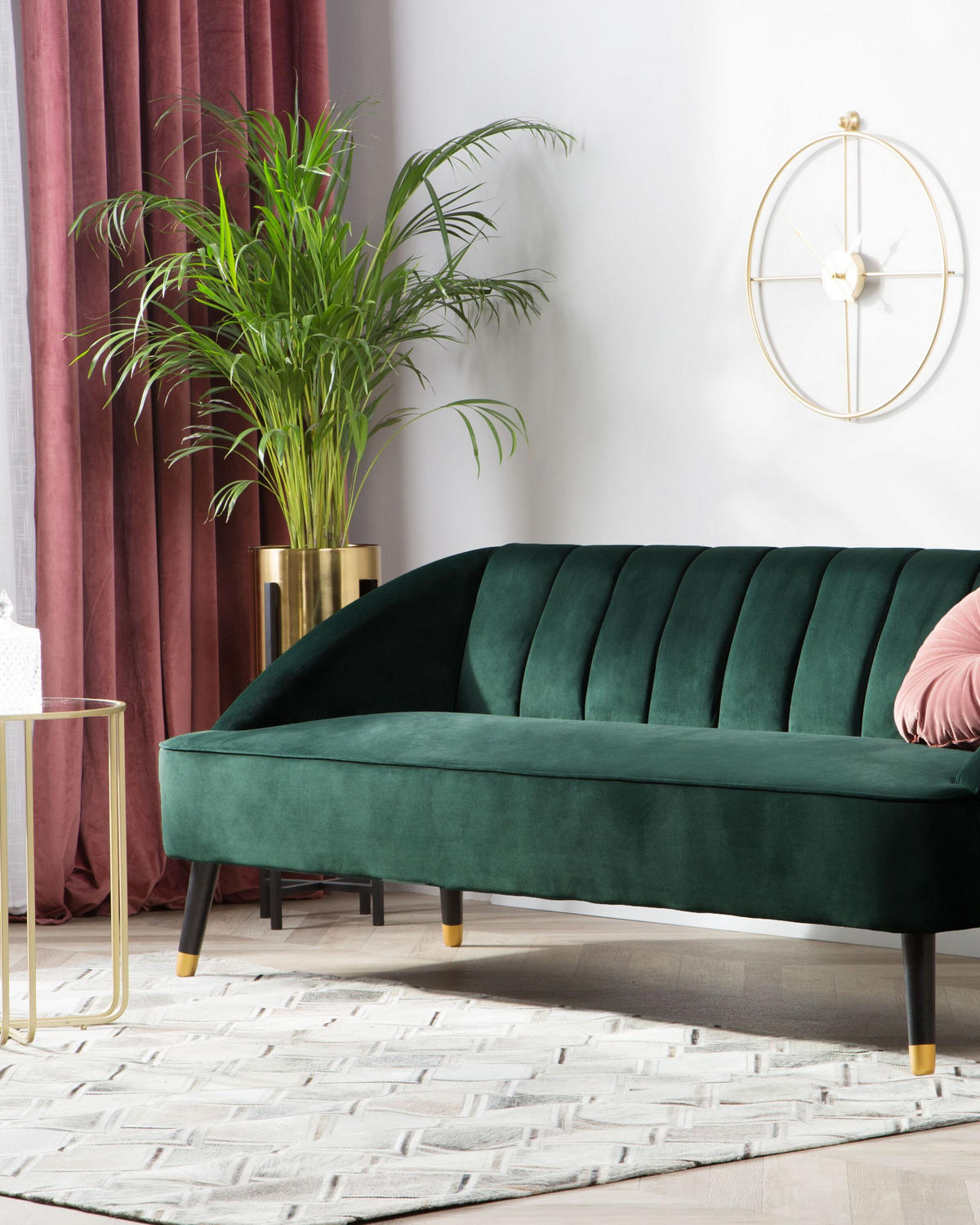 KURZFLOR-TEPPICH Agacli 200/140 cm - Grau, Fell (140/200cm) - Beliani