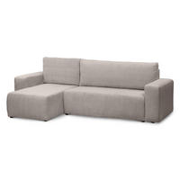 ECKSOFA Kingi Beige - Beige, Textil (244/83/142cm) - Pillovely