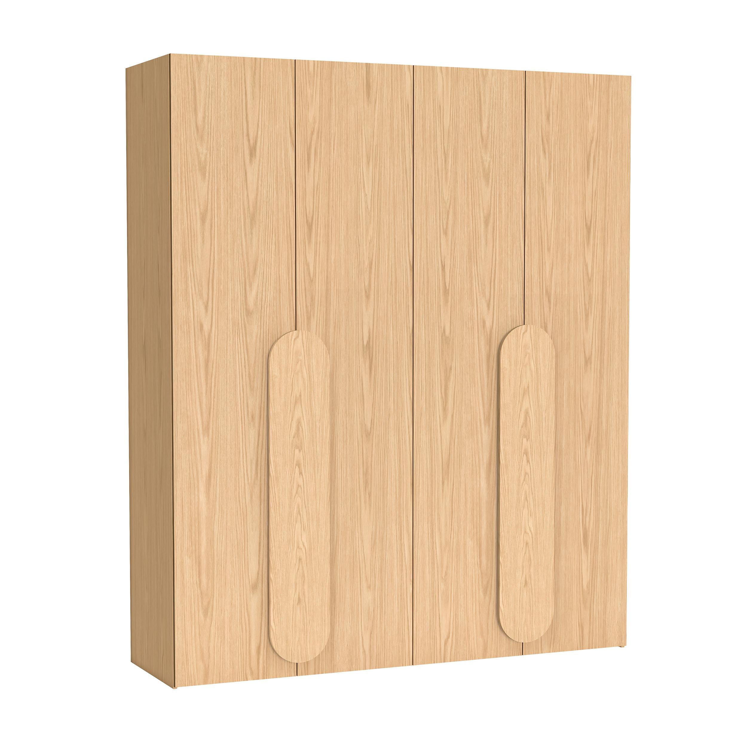 AX Living Falttürenschrank Eiche 200x240x58 cm