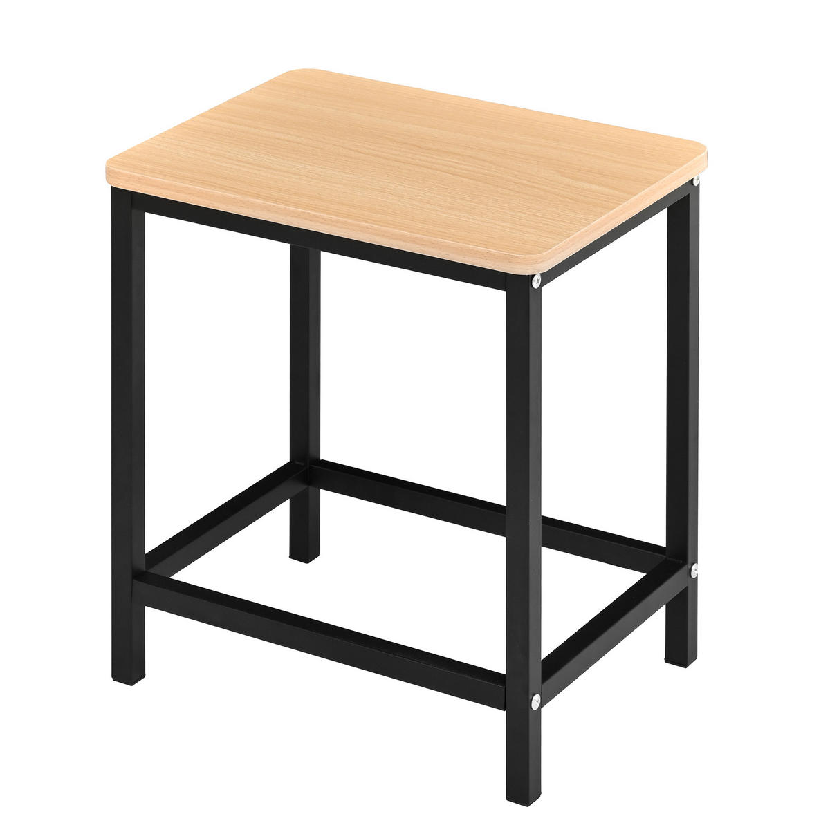 KÜCHENINSEL & Sideboard 110x68x97.5cm Schwarz mit Klappplatte & 2 Hockern - Schwarz, Holzwerkstoff (110/97.5/68cm) - Modfu