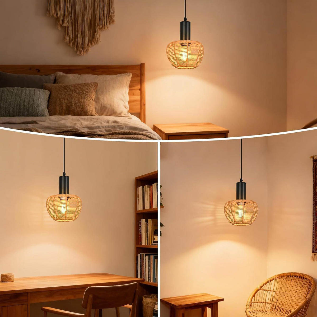 PENDELLEUCHTE BAMBERG Ⅲ 18/10/120 cm - Schwarz, Metall (18/10/120cm) - Nettlife