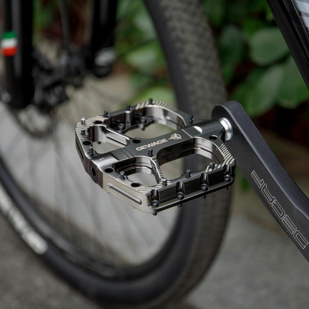 FAHRRADPEDALE Set Aluminium Stahlgrau - Grau, Metall (11/1.5/11.5cm)